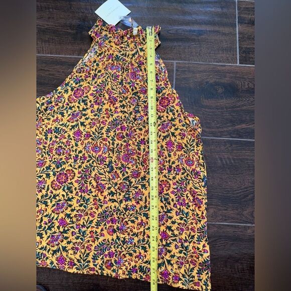 Cynthia Rowley Tunic High Neck Sleeveless Floral Size Large NWT - Picture 2 of 9